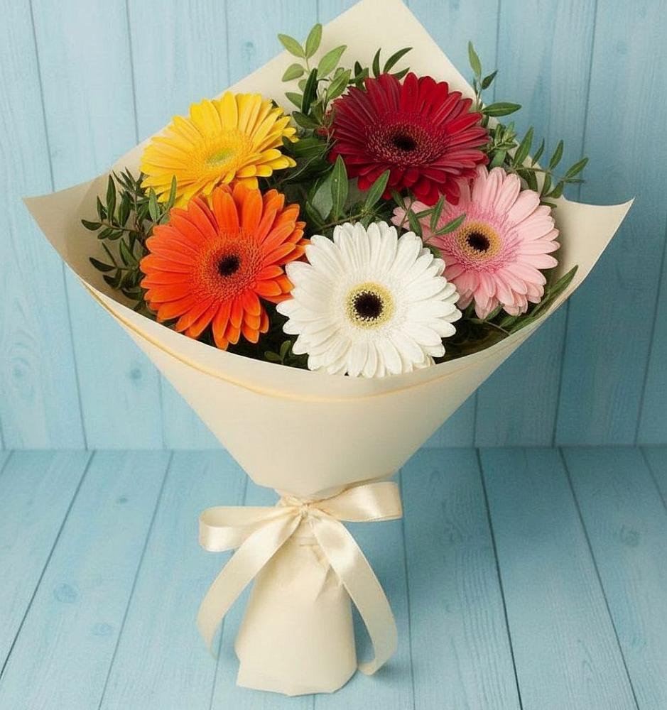 Букет цветов из: Герберы в Елово
