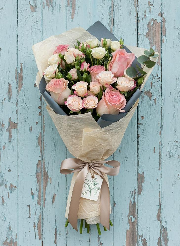 Букет цветов из: Розы в Елово