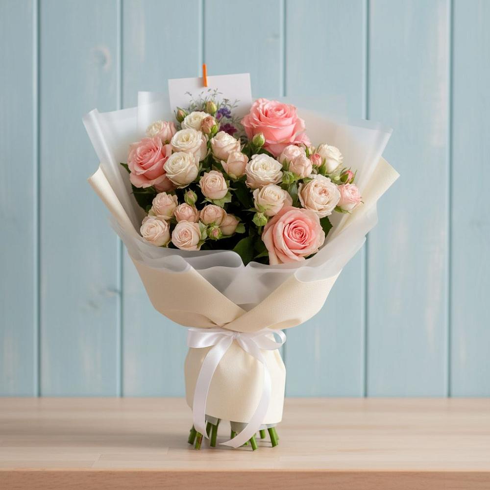 Букет цветов из: Розы в Елово