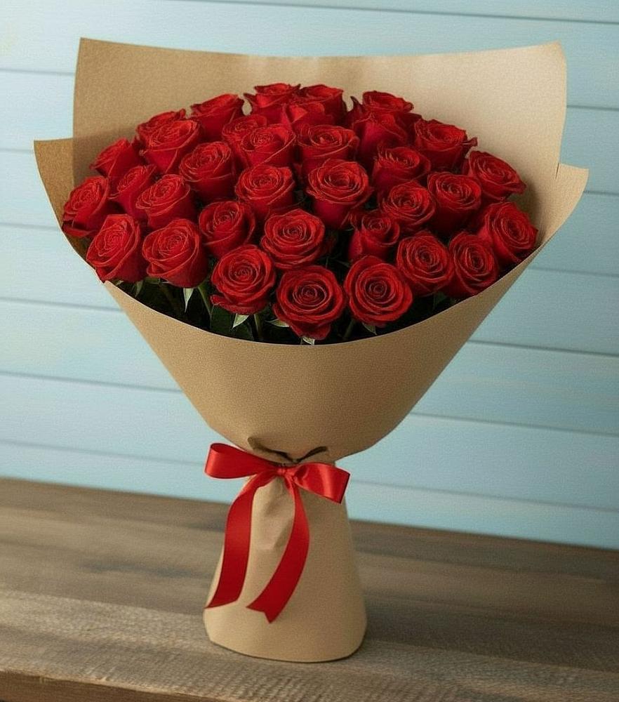 Букет Красные розы Милано в Елово