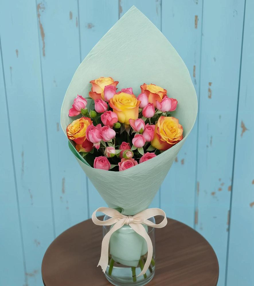 Букет цветов из: Розы в Елово