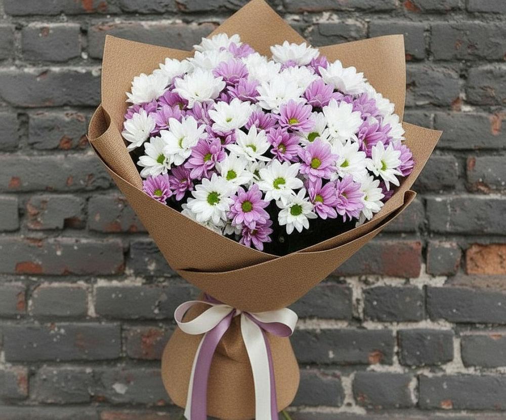 Букет цветов из: Хризантемы в Елово