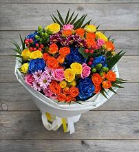 Букет цветов из:  Розы и Хризантемы #REPLACE_PRED# Елово