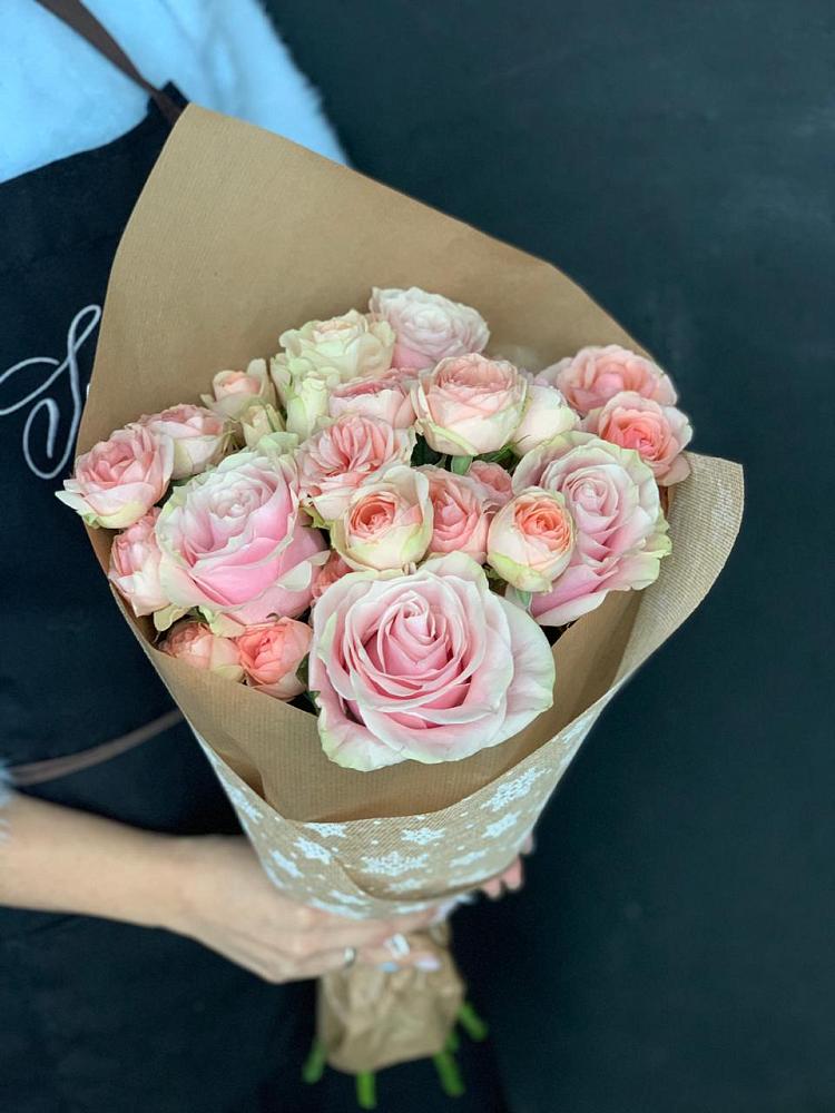 Букет цветов из: Хризантемы и Розы в Елово