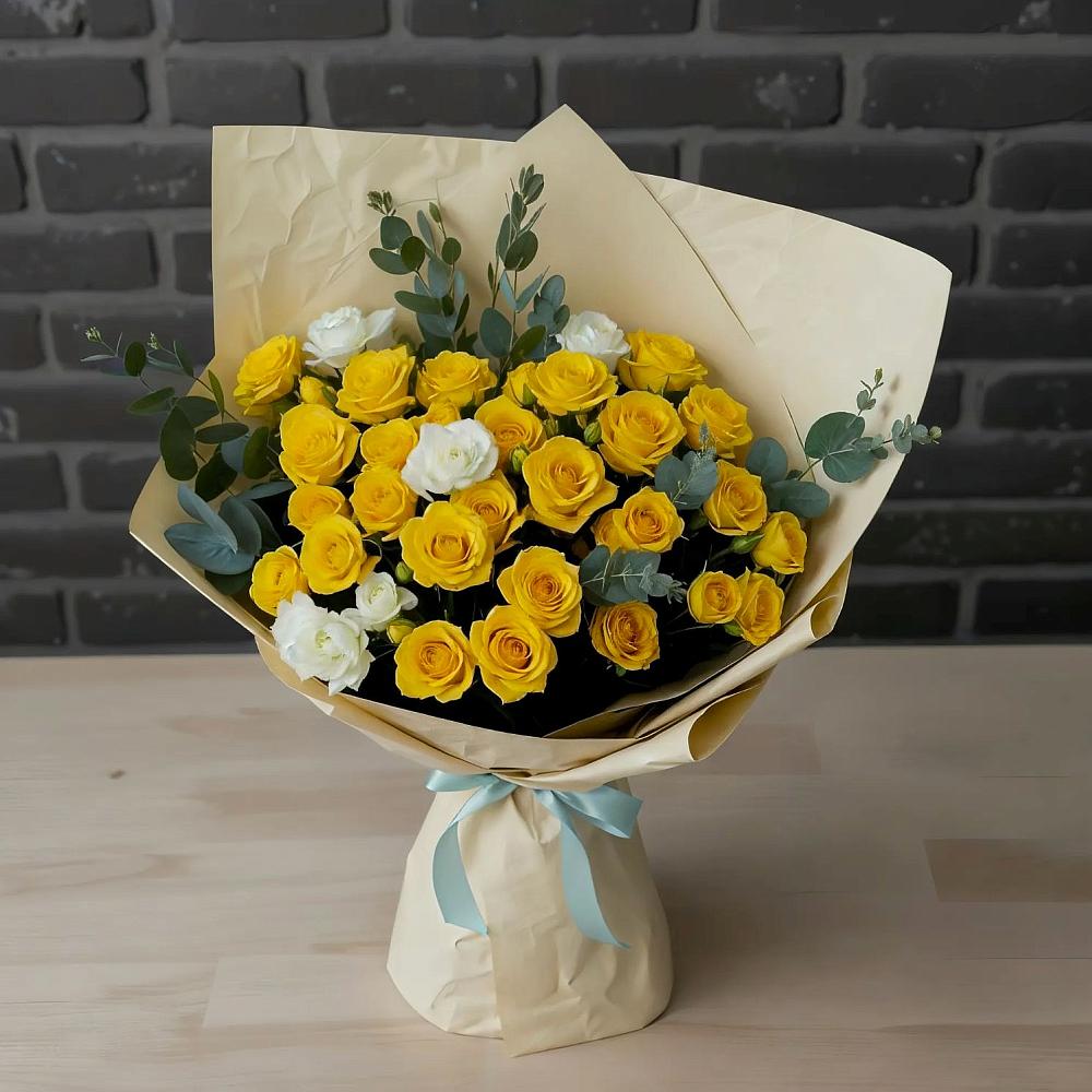 Букет цветов из: Розы в Елово