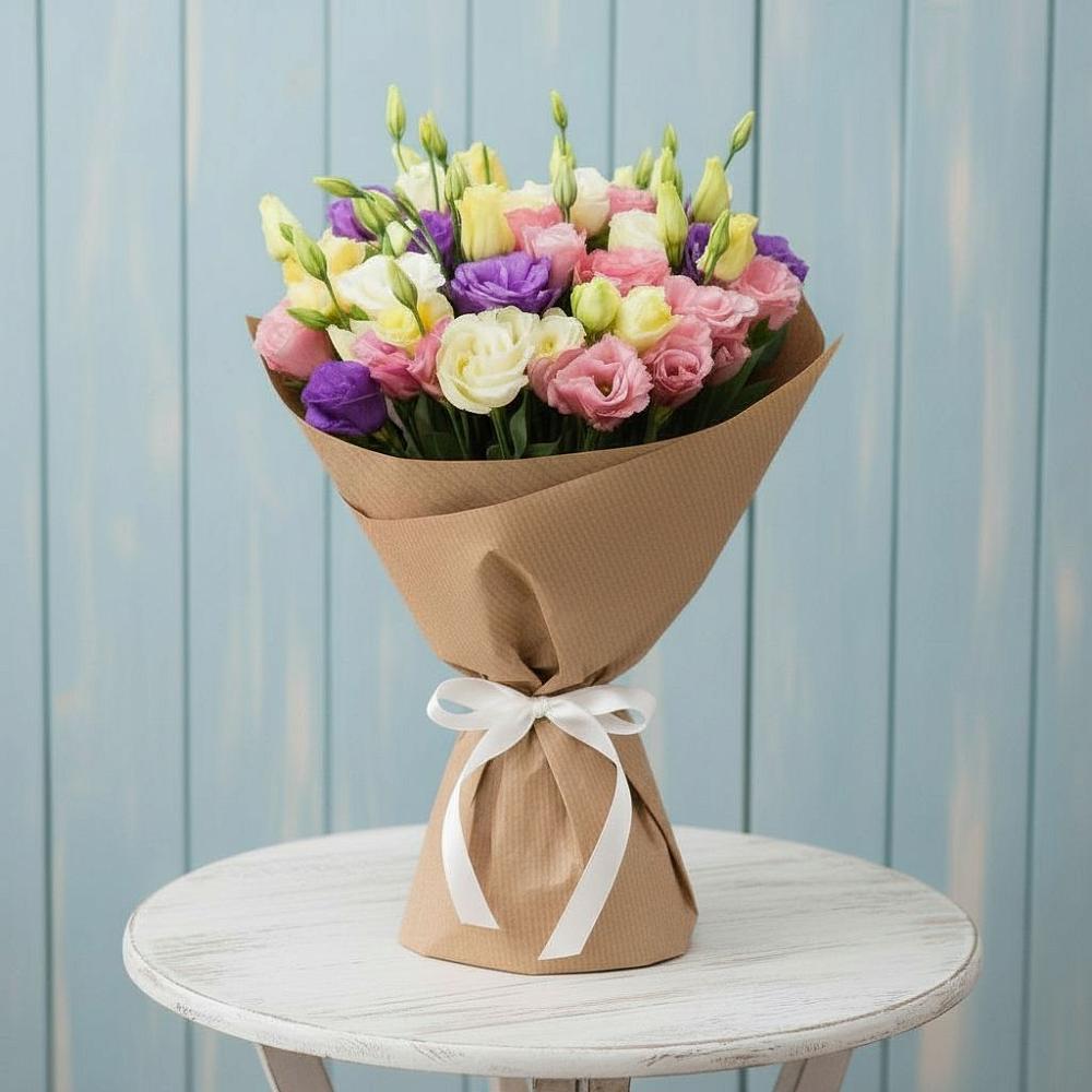 Букет цветов из: Лизиантусы в Елово