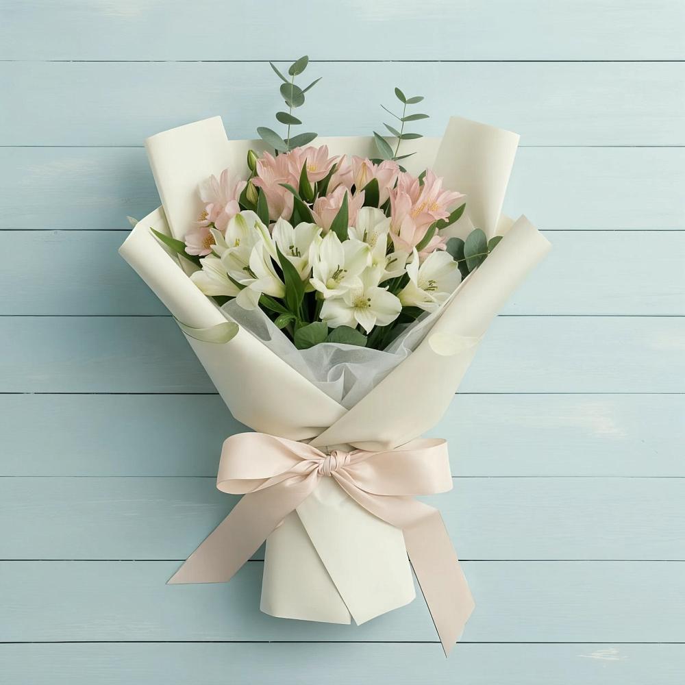 Букет цветов из: Альстромерии в Елово