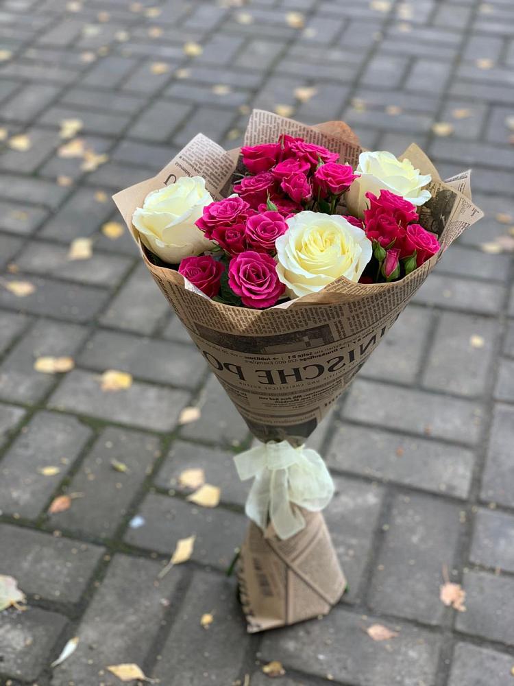 Букет цветов из: Розы в Елово