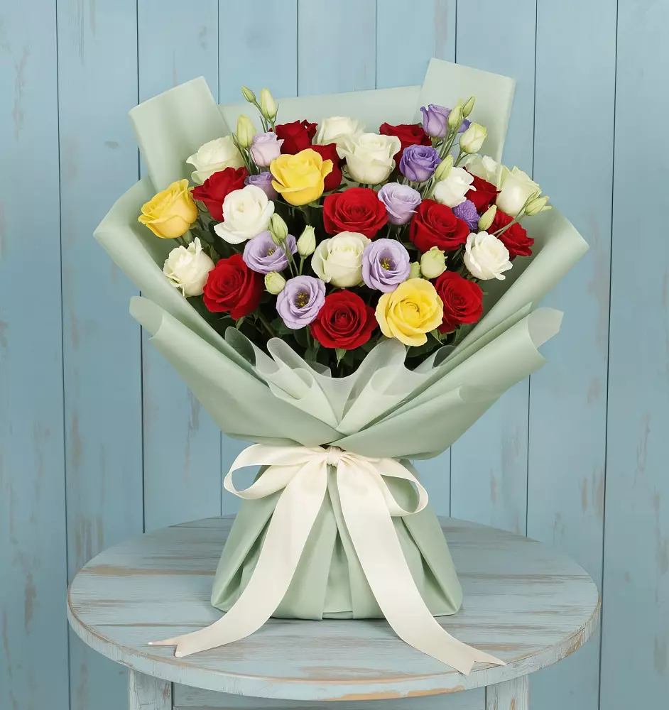 Букет цветов из: Розы в Елово