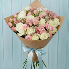 Букет цветов из:  Розы #REPLACE_PRED# Елово