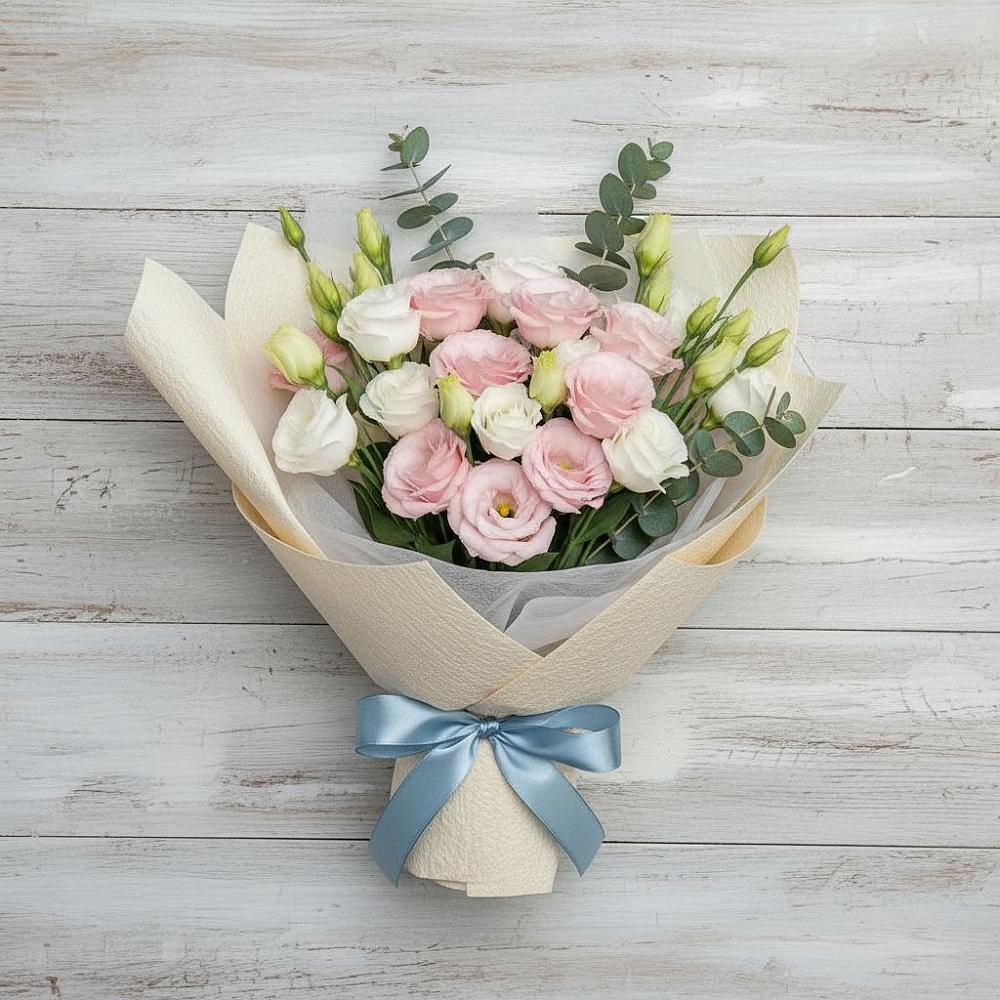 Букет цветов из: Лизиантусы в Елово